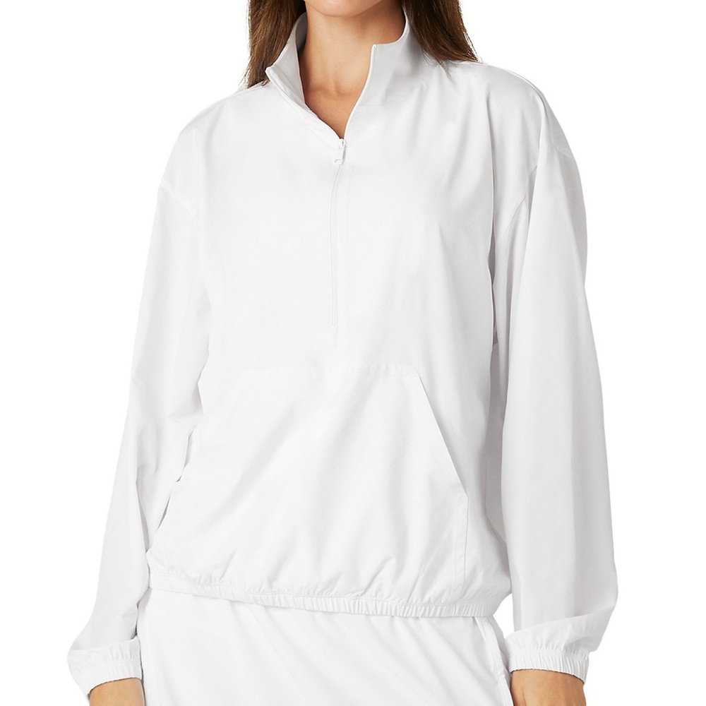 Beyond Yoga Stride Half-Zip Sweatshirt in True White